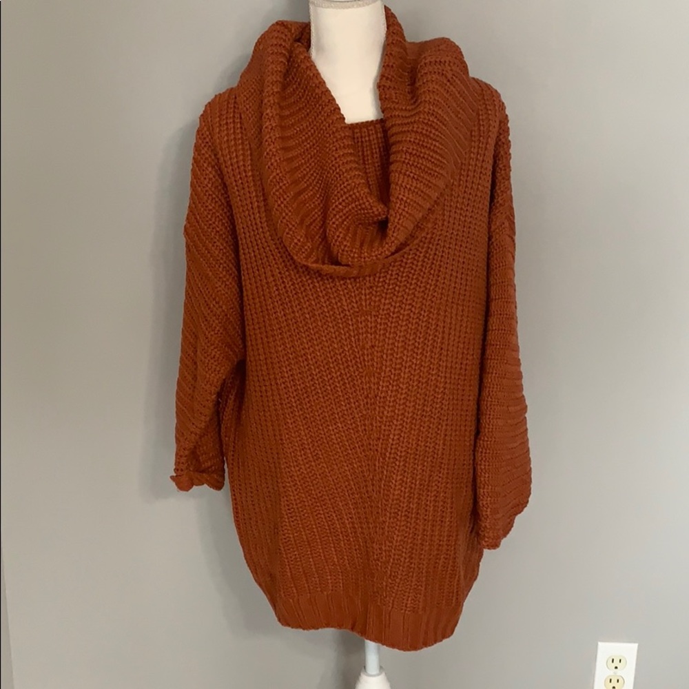 Cowl Neck Tunic Sweater